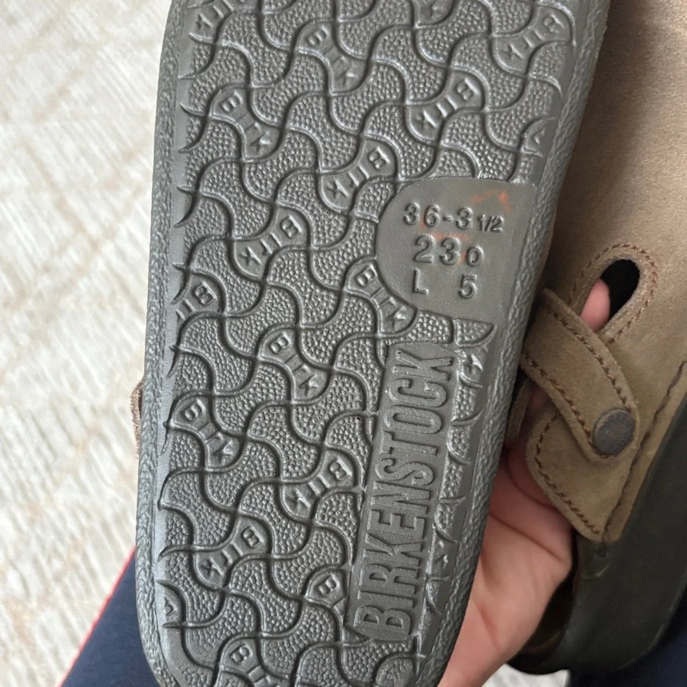 Birkenstock  Brown Suede Clogs - Picture 11 of 11